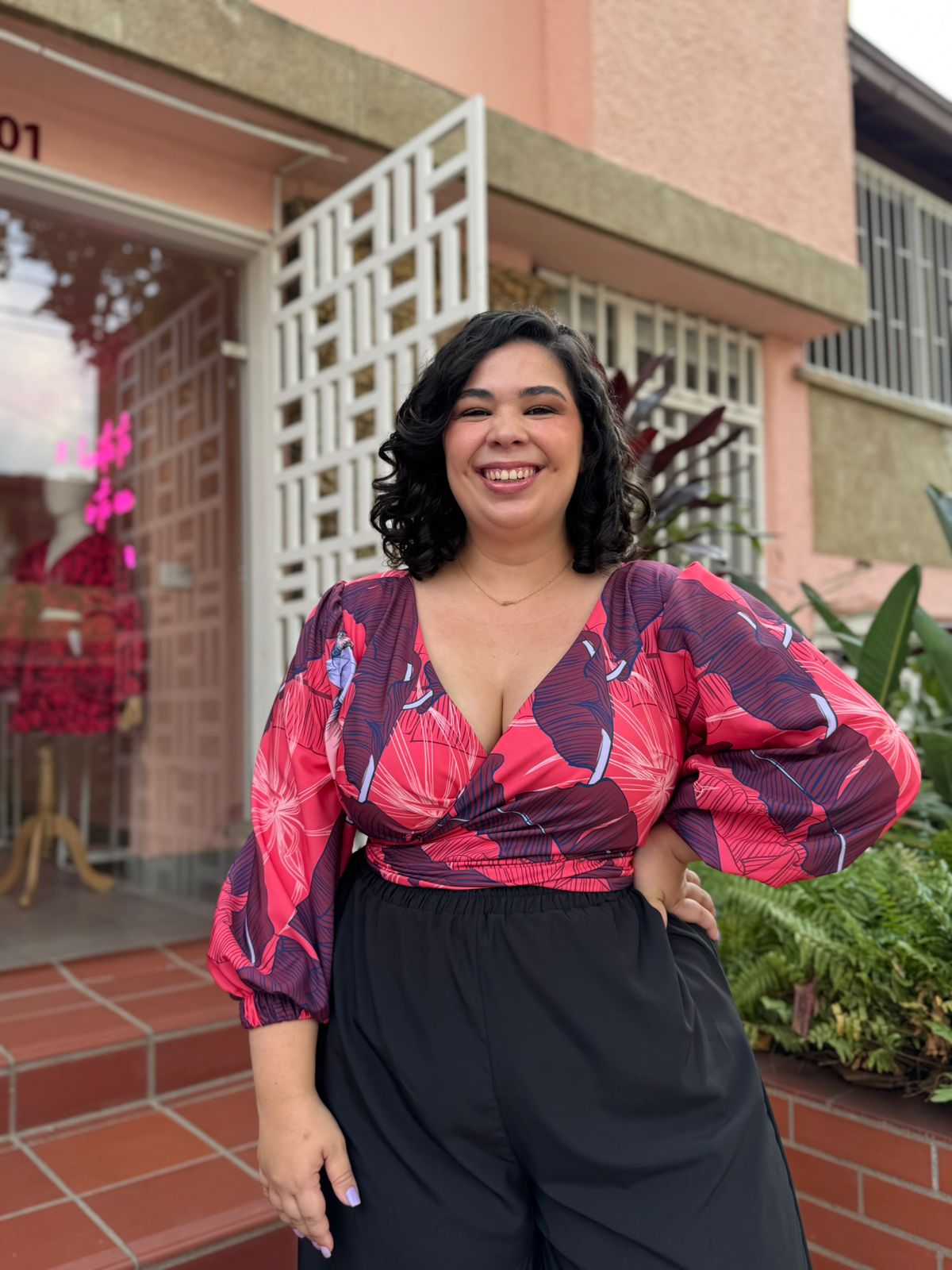 Blusa Jupiter Curvi estampada
