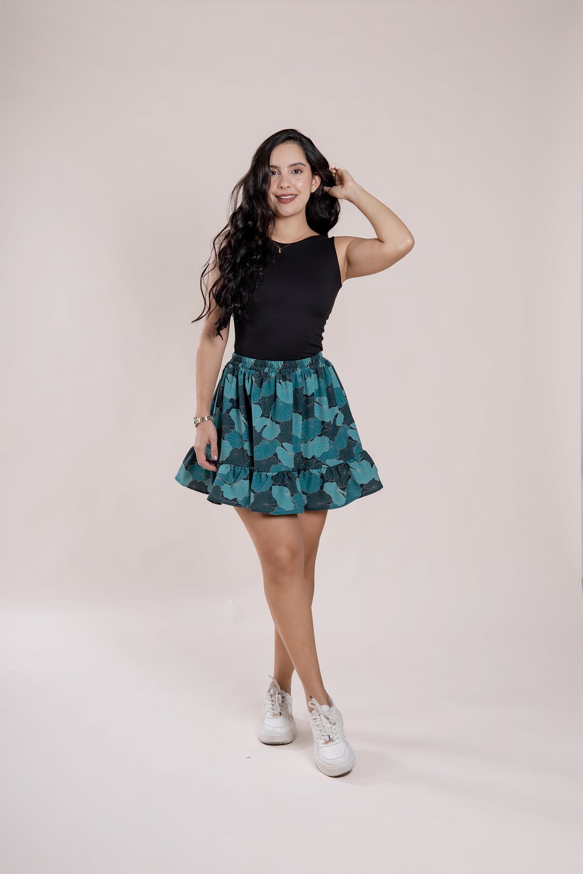 Falda Minitulipan estándar estampado