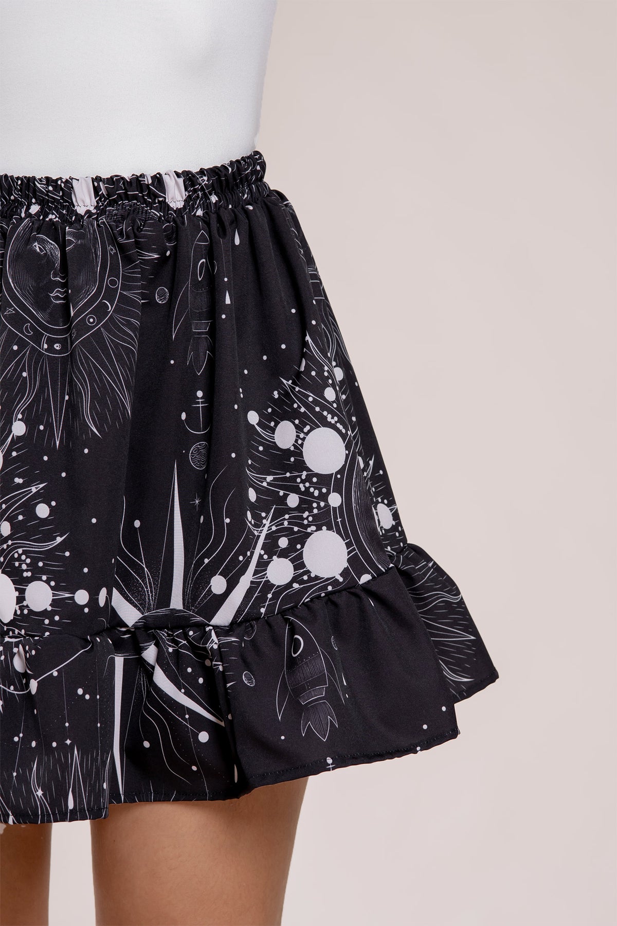 Falda Minitulipan estándar estampado