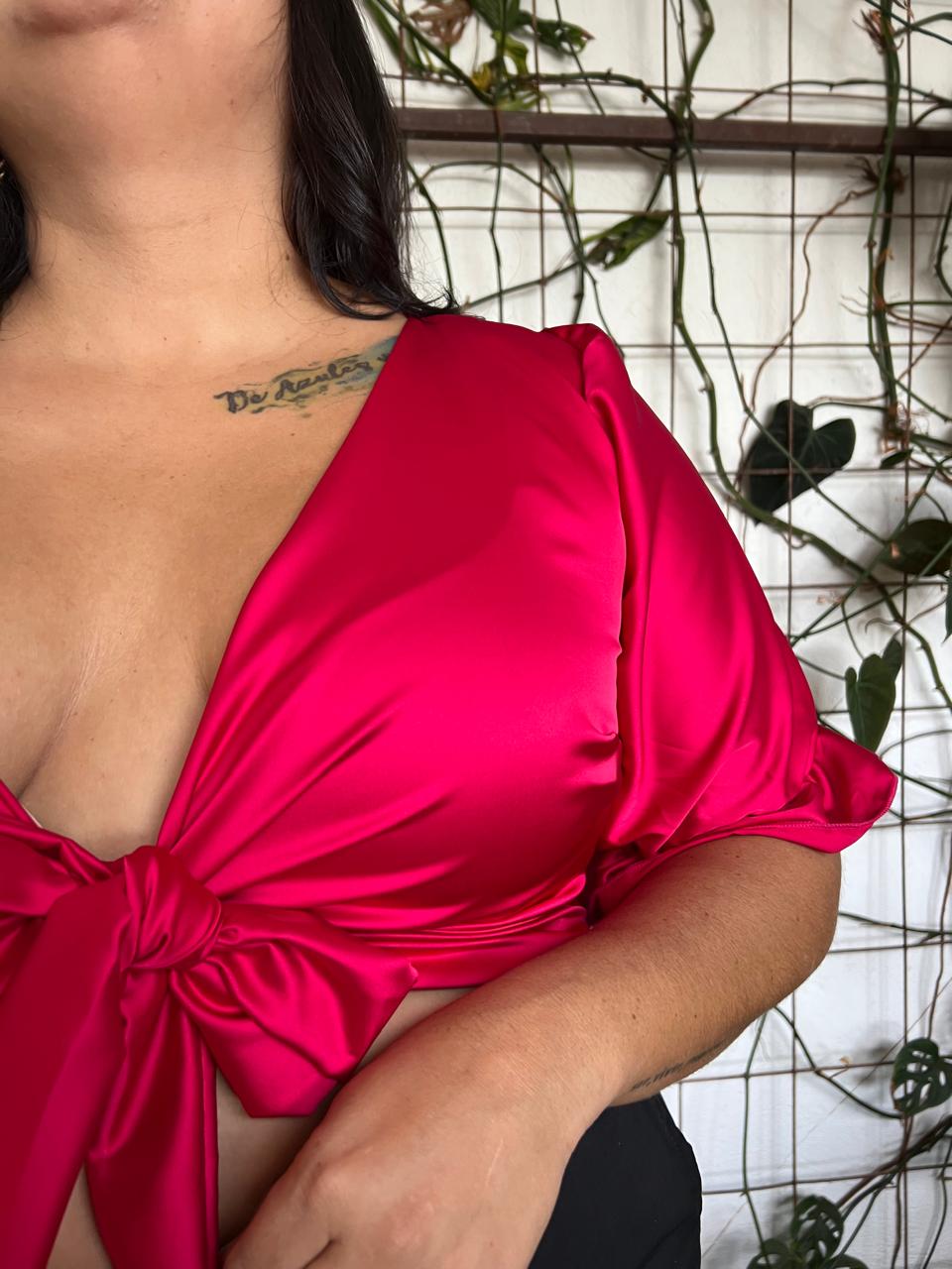 Blusa Macadamia corta